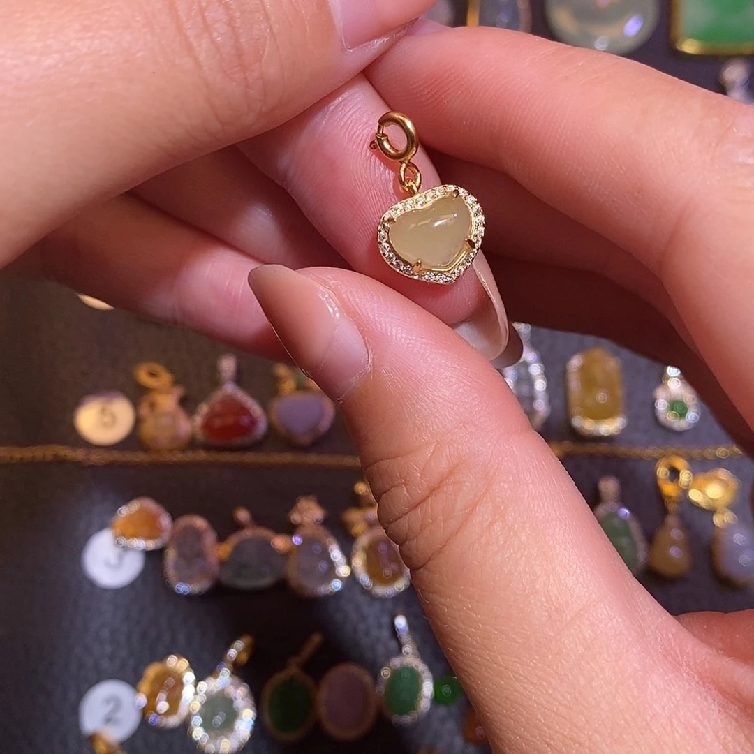 翡翠银S925镶嵌项链