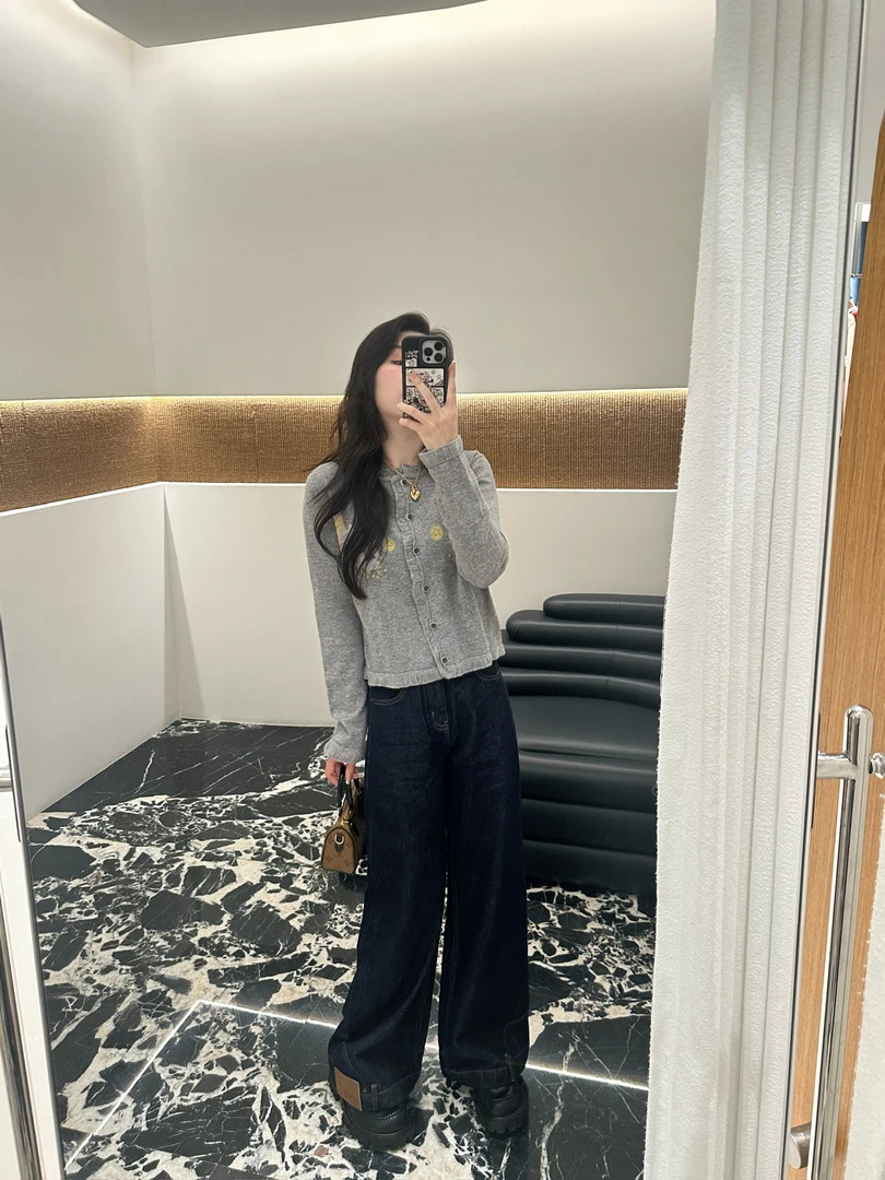 YANAG 设计师品牌 小众新款 倒装腰头牛仔裤