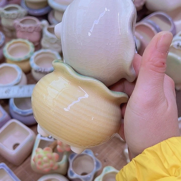 红陶陶瓷花盆单场满12包邮