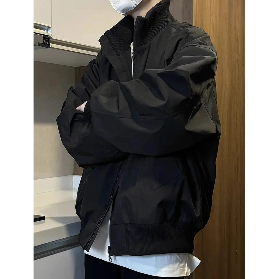 300斤超大码机能风三防冲锋衣夹克男女春秋宽松廓形飞行员外套潮2