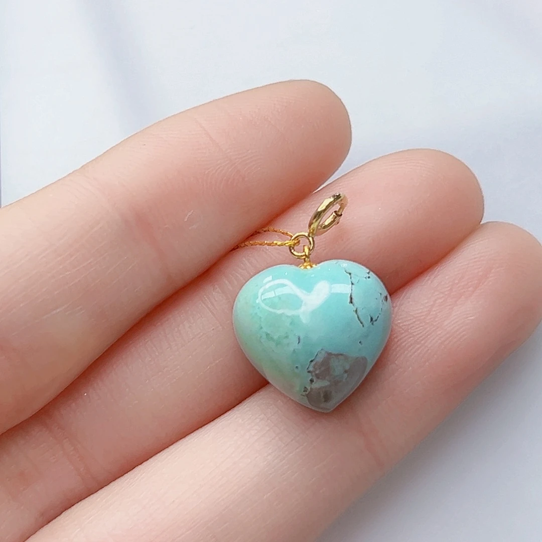 绿松石珠宝奇石18K金镶嵌