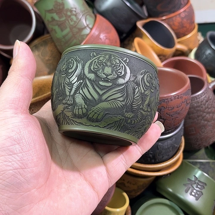 茶杯紫砂全手工紫砂主人杯
