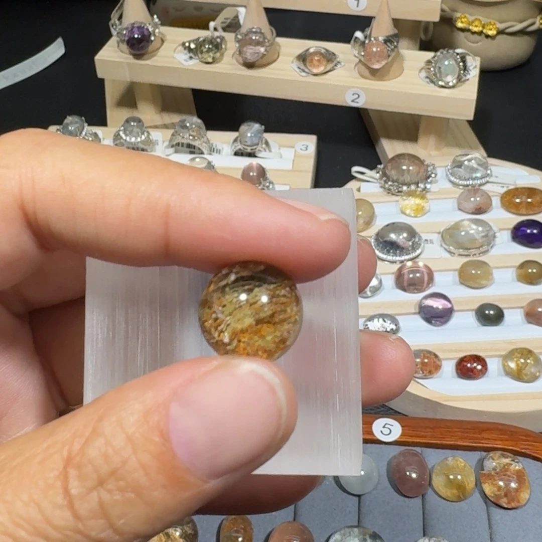 银S925镶嵌烟晶戒指