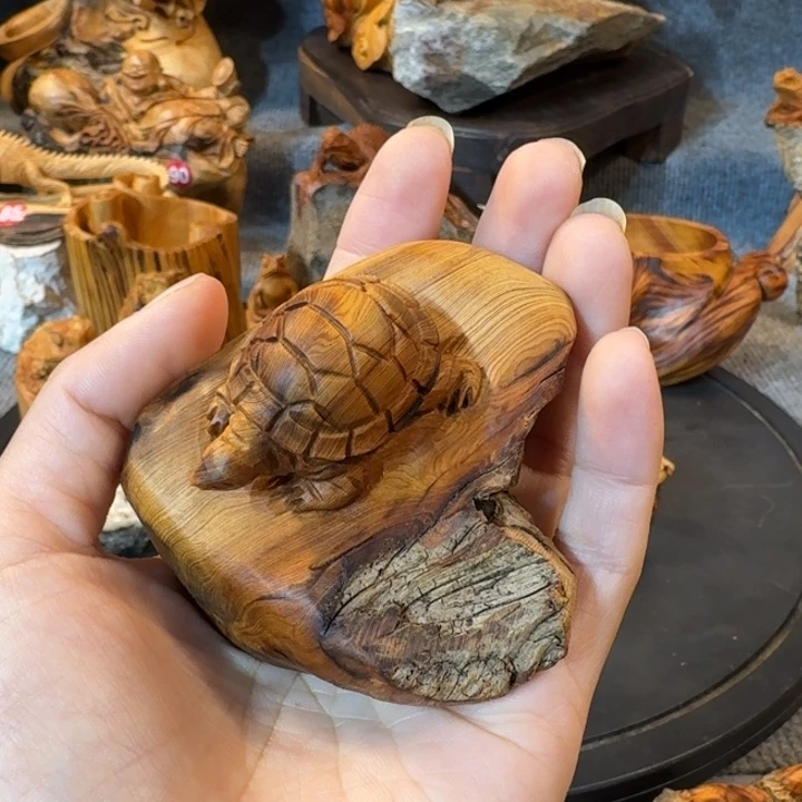 崖柏摆件手把件等