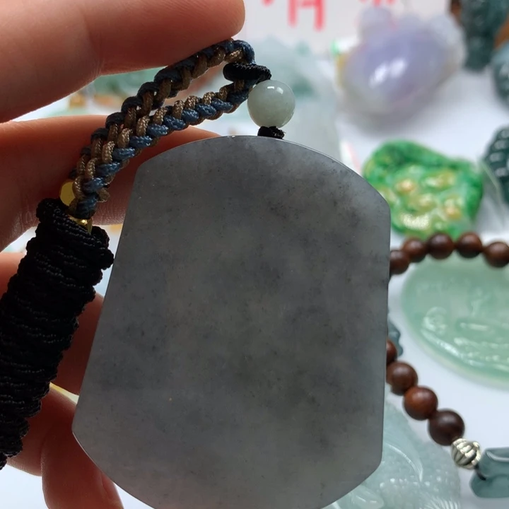 翡翠颈饰未镶嵌保真天然A货翡翠