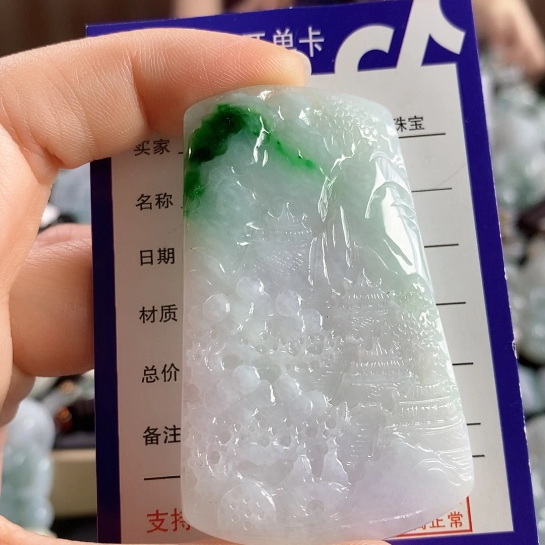 翡翠未镶嵌颈饰吊坠