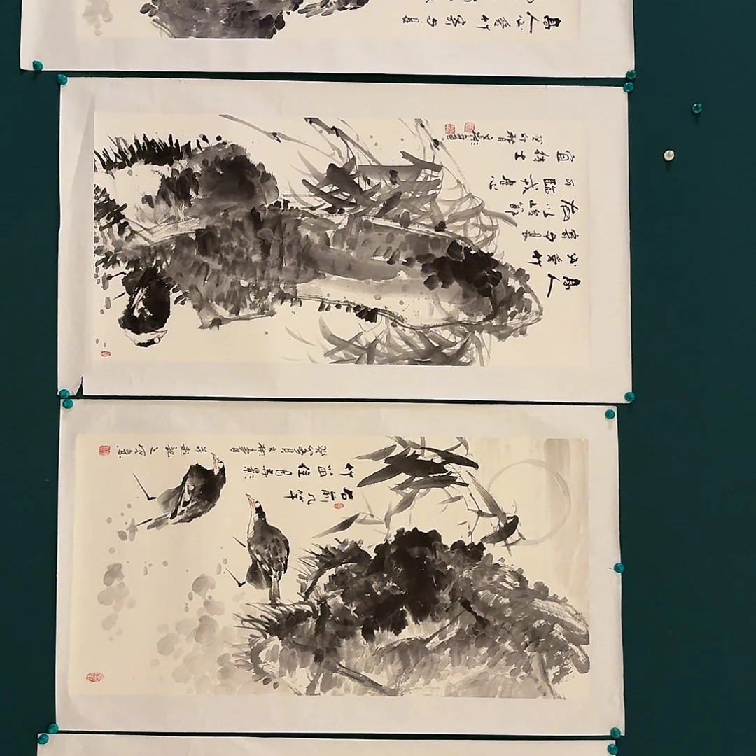 国画溥老师作品画作