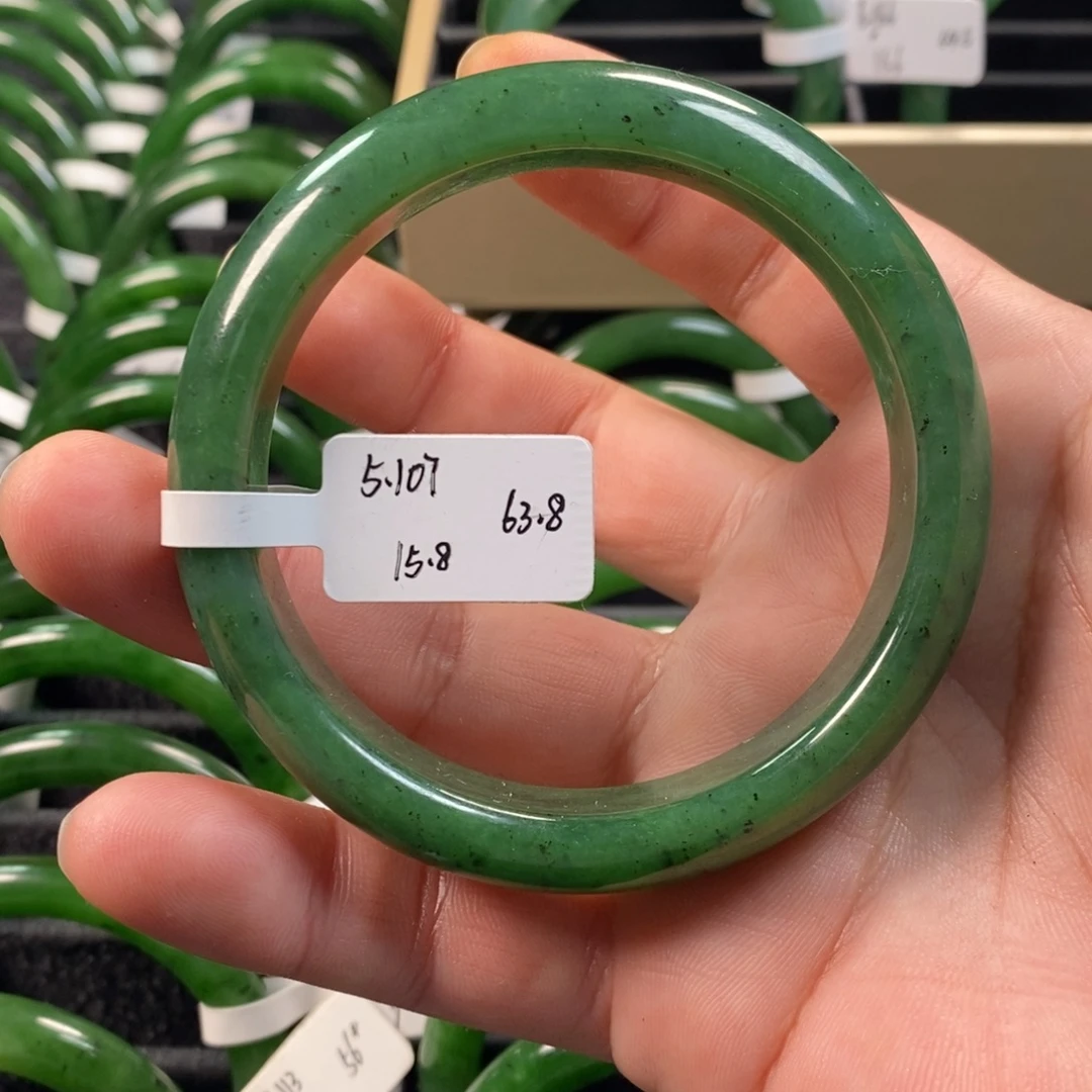 和田玉（碧玉）未镶嵌手镯63