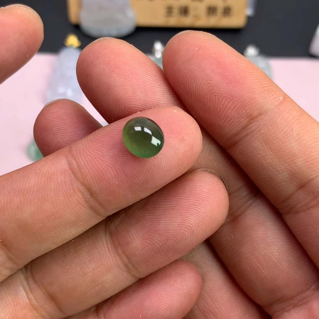 ༺***༻翡翠18K金镶嵌颈饰