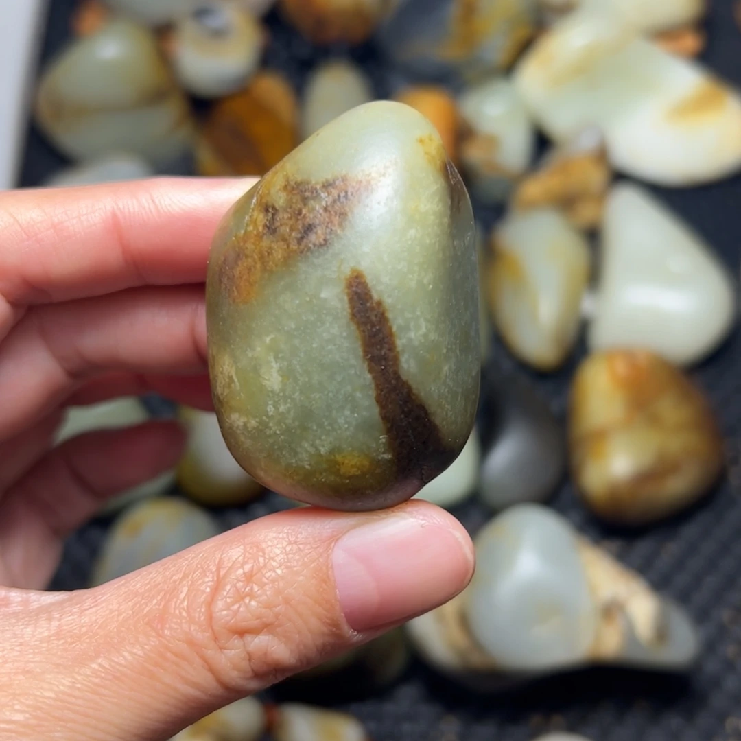 和田玉未镶嵌挂件93