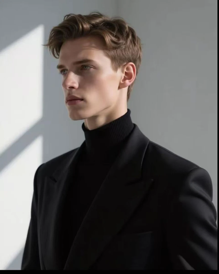 【直播间同款】25户外秋冬新款9383全无痕百搭男装休闲简约上衣-A