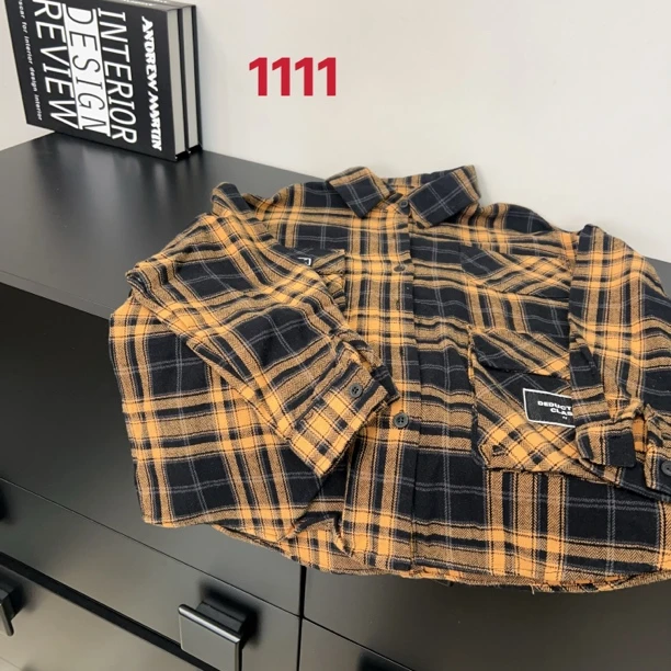 KM PERSONALITY 2025 新款春秋不加绒儿童牛仔衬衫外套 1111