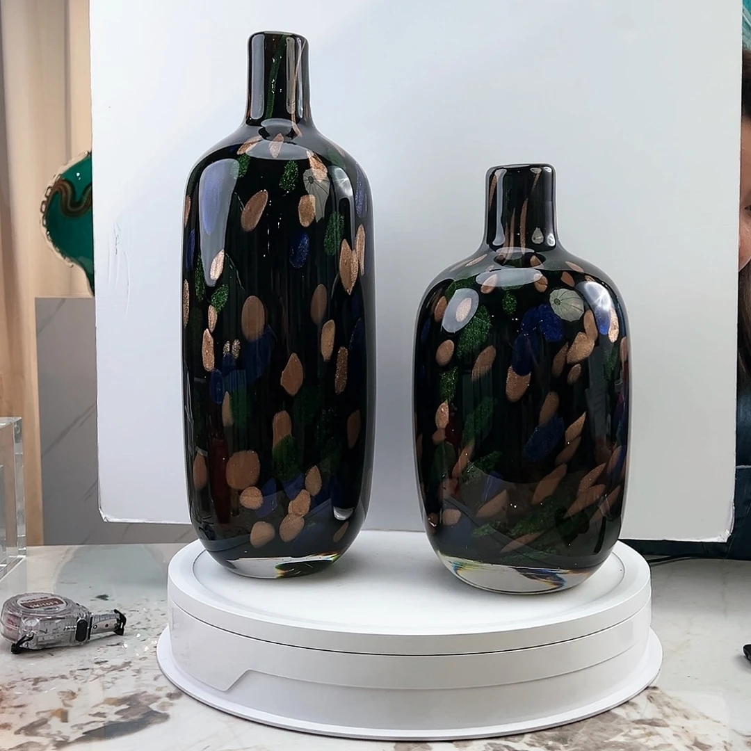 茶盏琉璃水晶花瓶