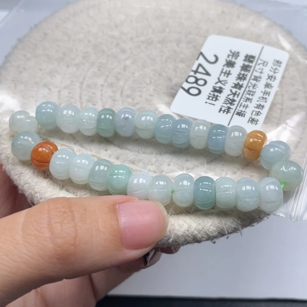 翡翠未镶嵌手链天然A货缅甸翡翠9