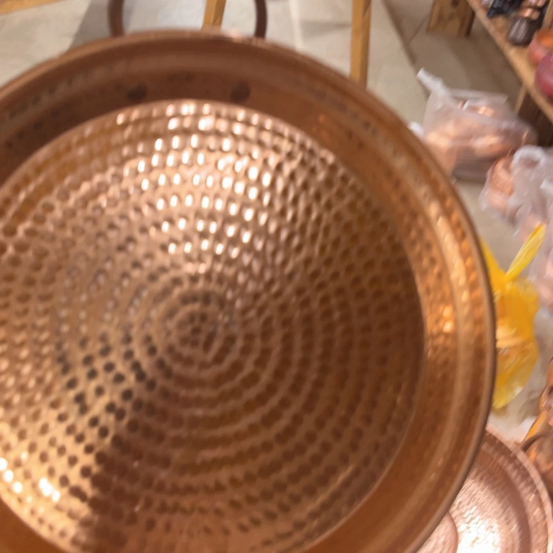 22原色烤盘手工锻打工艺