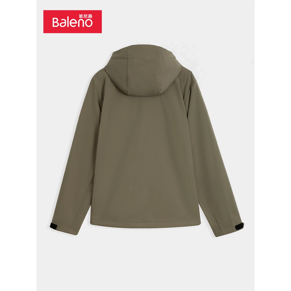 BALENO/班尼路班尼路男装软壳连帽外套休闲防风防水夹克