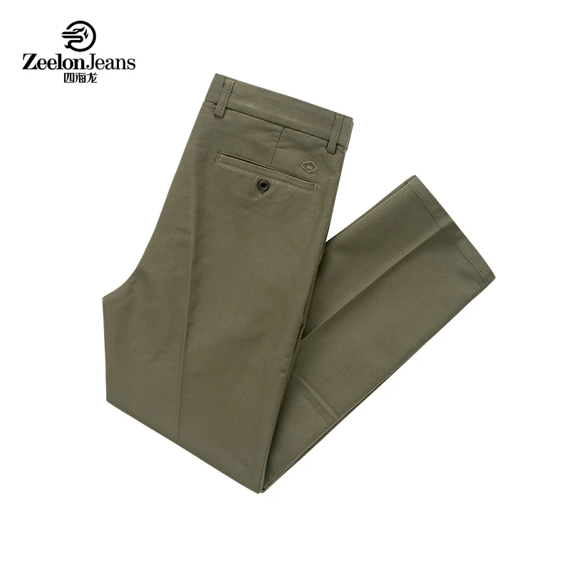 zeelon/四海龙【莫代尔+新疆棉】秋冬宽松休闲裤西裤直筒商务9528