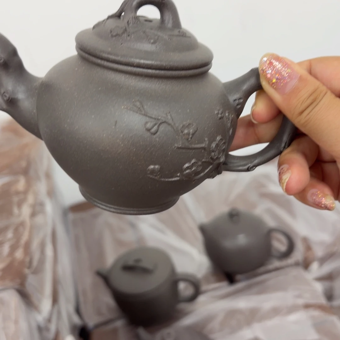 茶壶紫砂宜兴原矿天青