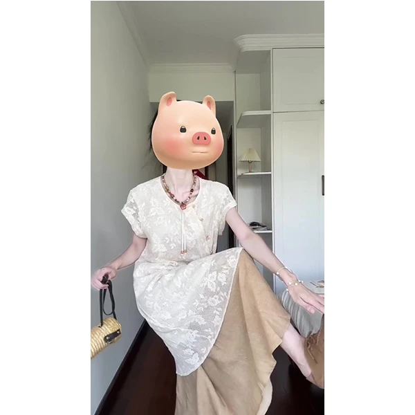 2090~新中式国风轻熟御姐高级感改良旗袍盘扣衬衫裙子两件套装