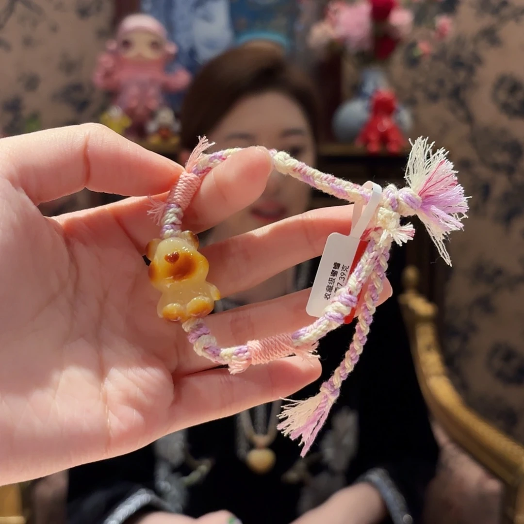 蜜蜡颈饰未镶嵌手绳