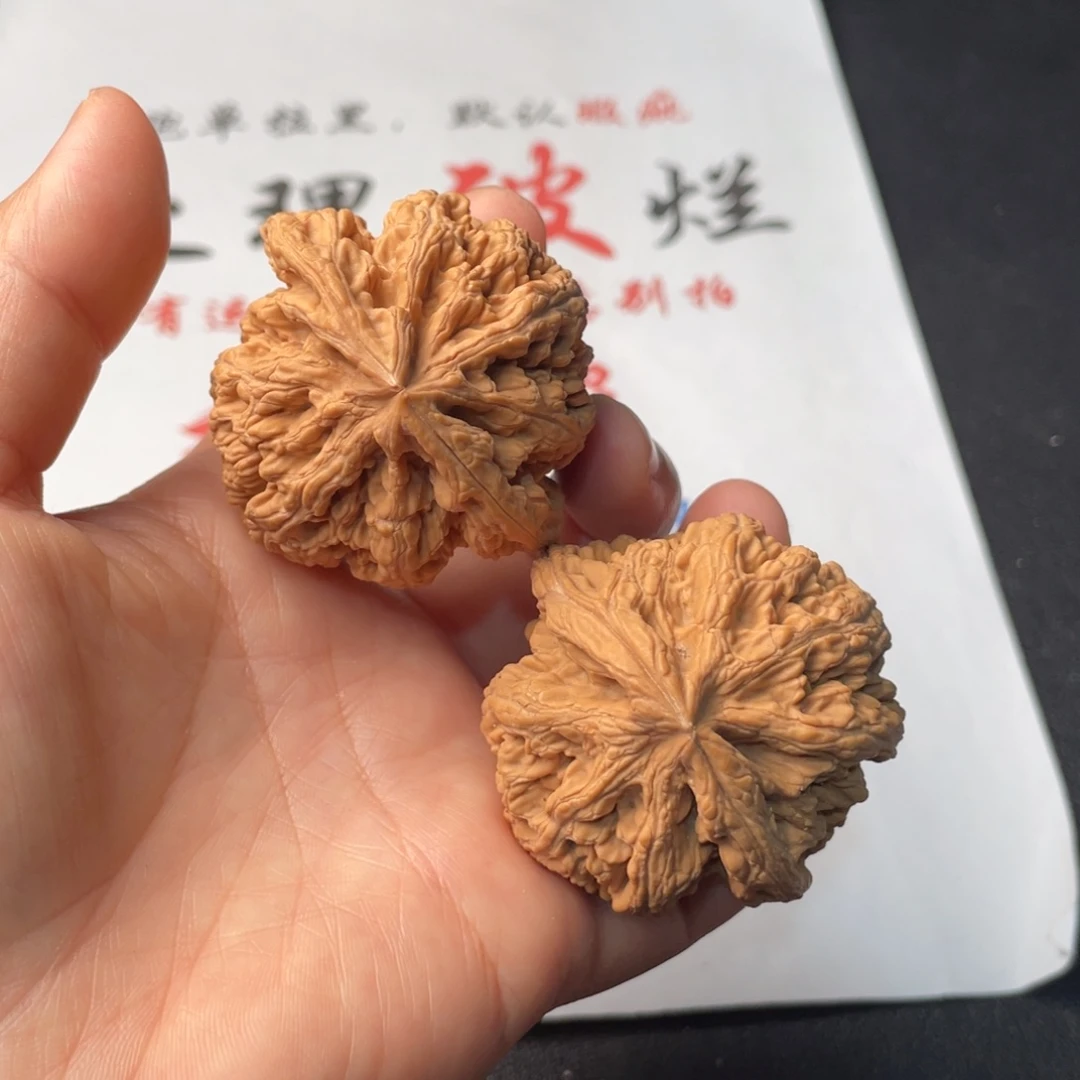 把件文玩核桃774。48粗筋尖冰裂