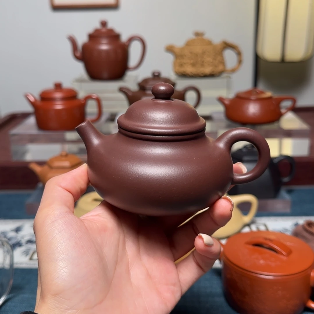 紫砂茶壶陈腐老紫泥容天 200cc 特惠价