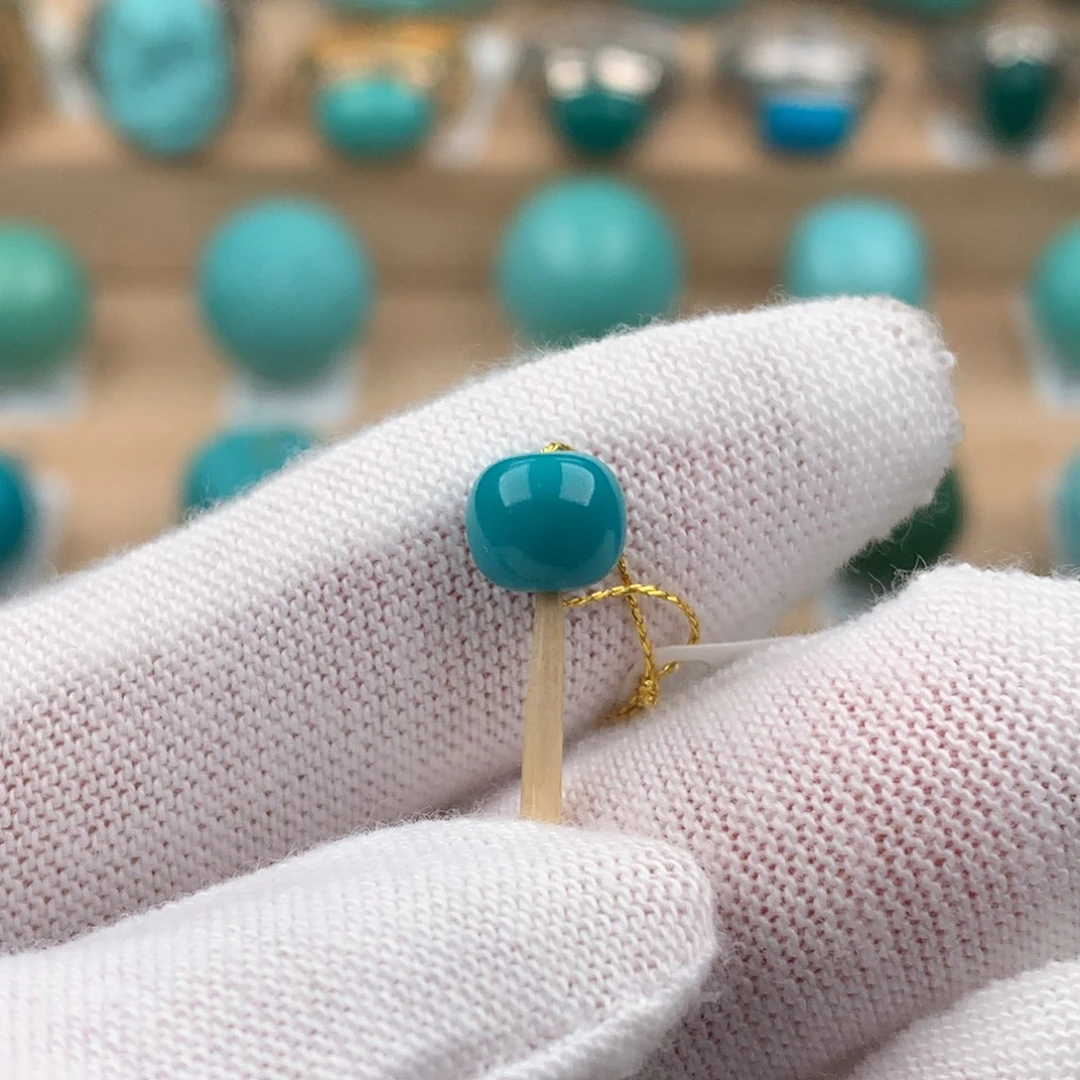 绿松石配饰未镶嵌卡6.7*6