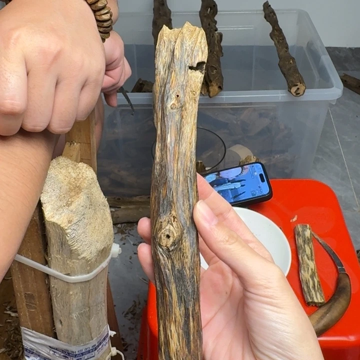 沉香沉香碎屑白棋块料37克