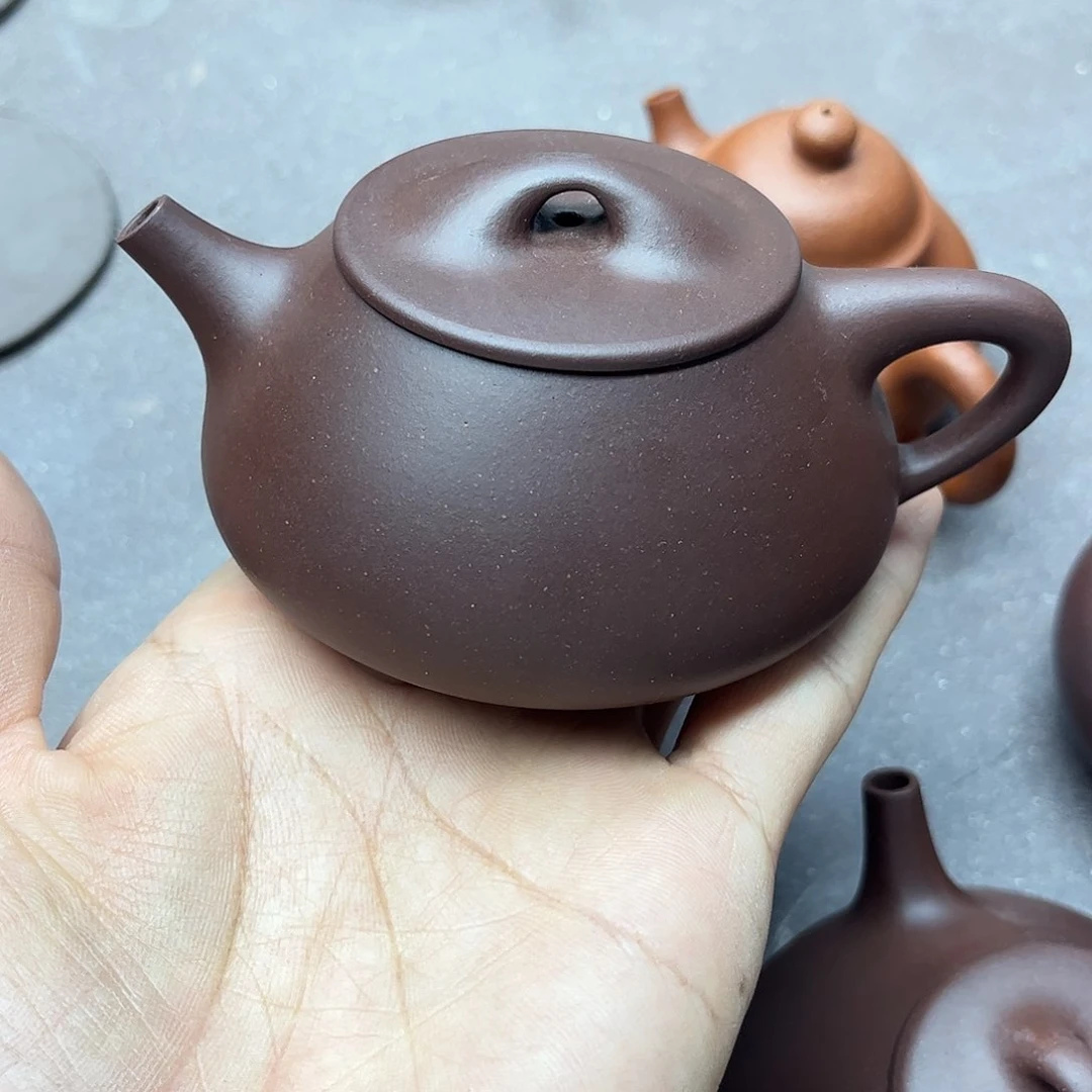 茶壶紫砂毛紫砂壶景舟石瓢160cc