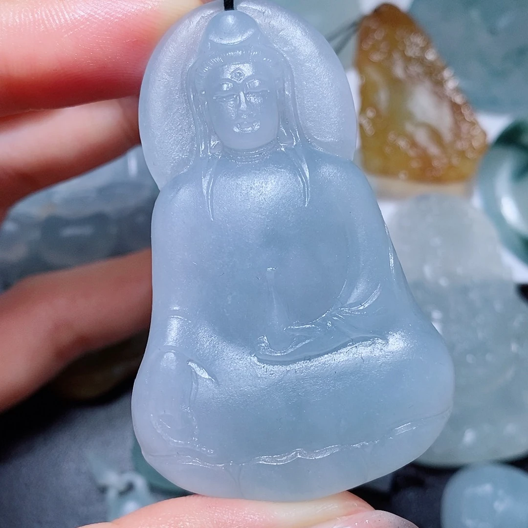 定制翡翠未镶嵌毛货付款后联系客服确认抛光