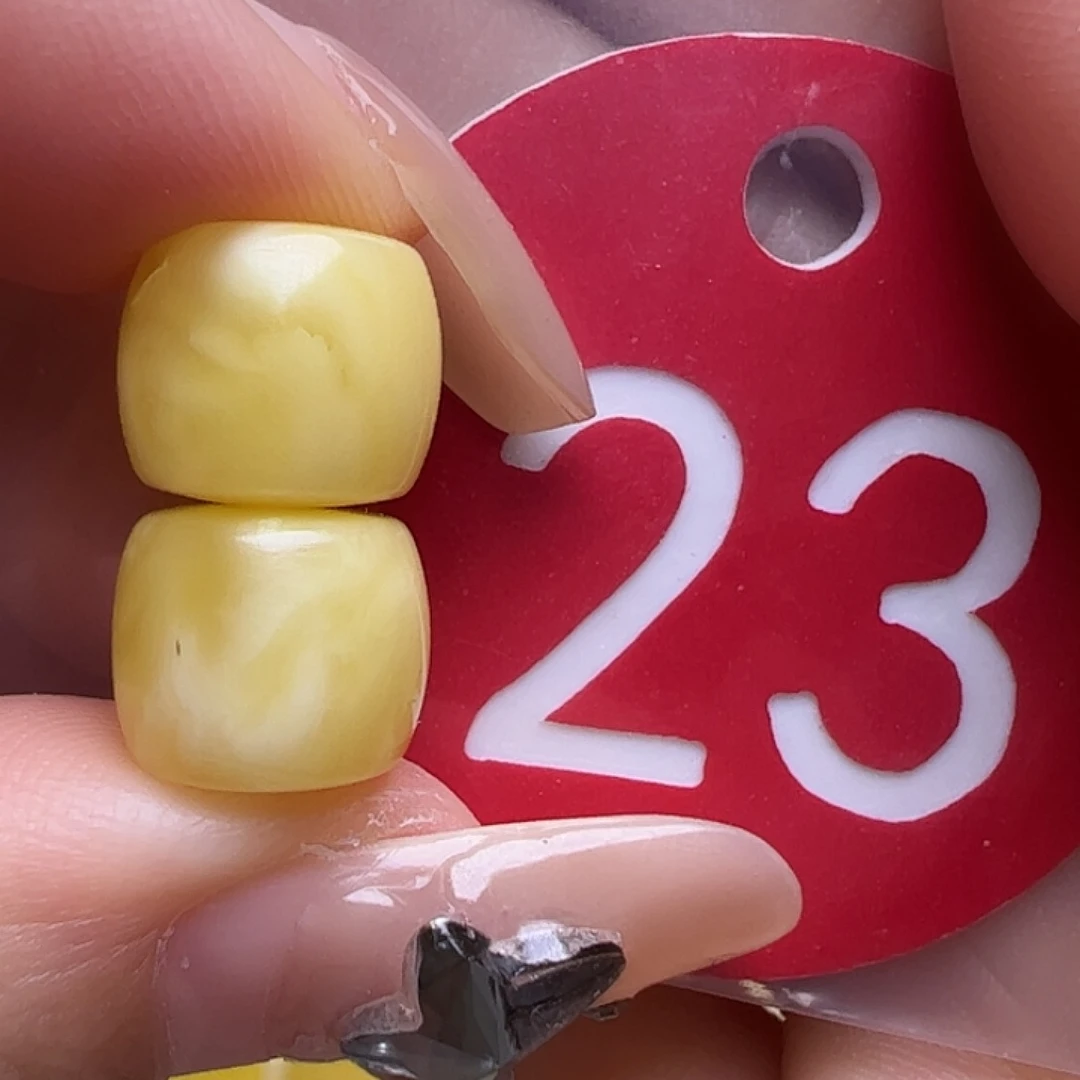 蜜蜡未镶嵌珠宝奇石微瑕10mm直切