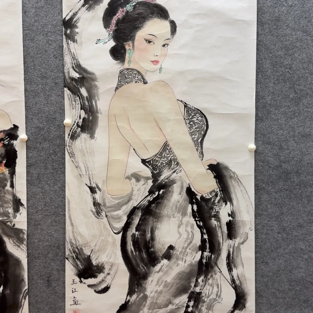 国画于玉江三尺人物作品