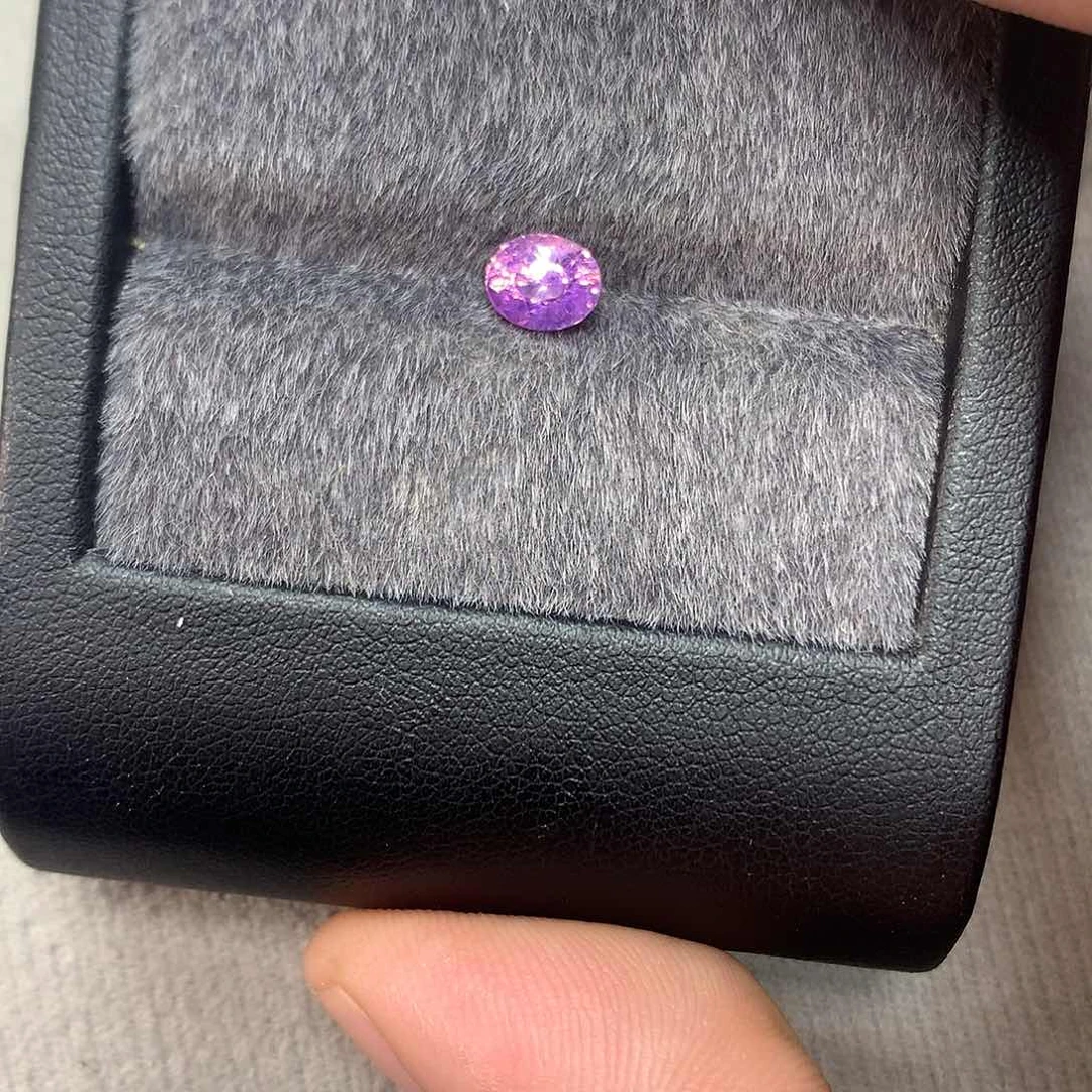 裸石蓝宝石1.13ct无烧薰衣草紫蓝宝