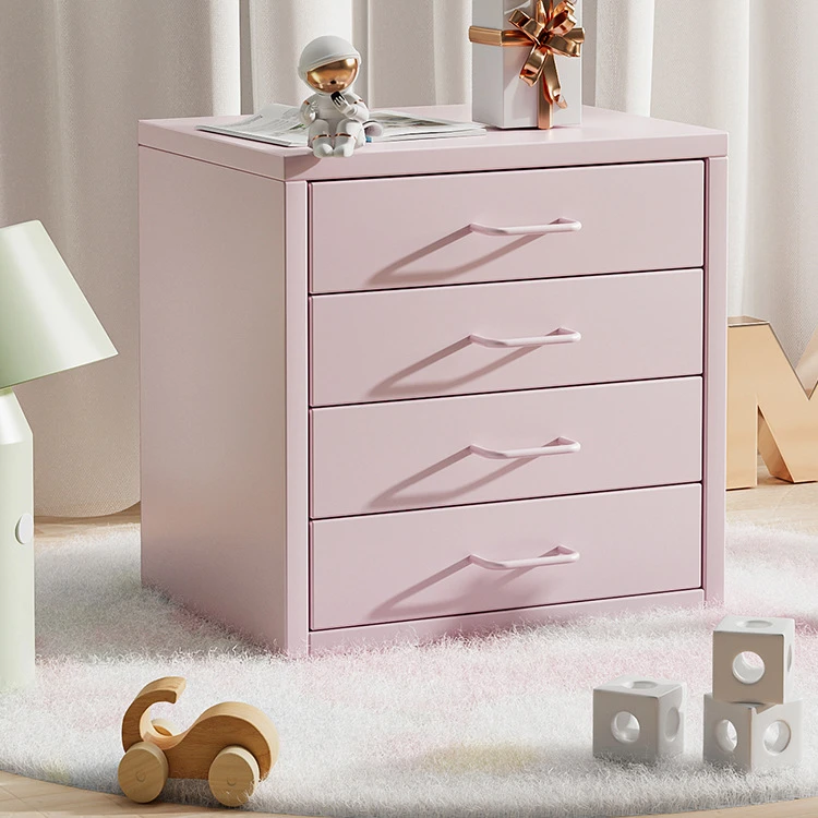 海尔默奶油风台面多层收纳玩具首饰化妆品整理柜储物柜桌面收纳盒