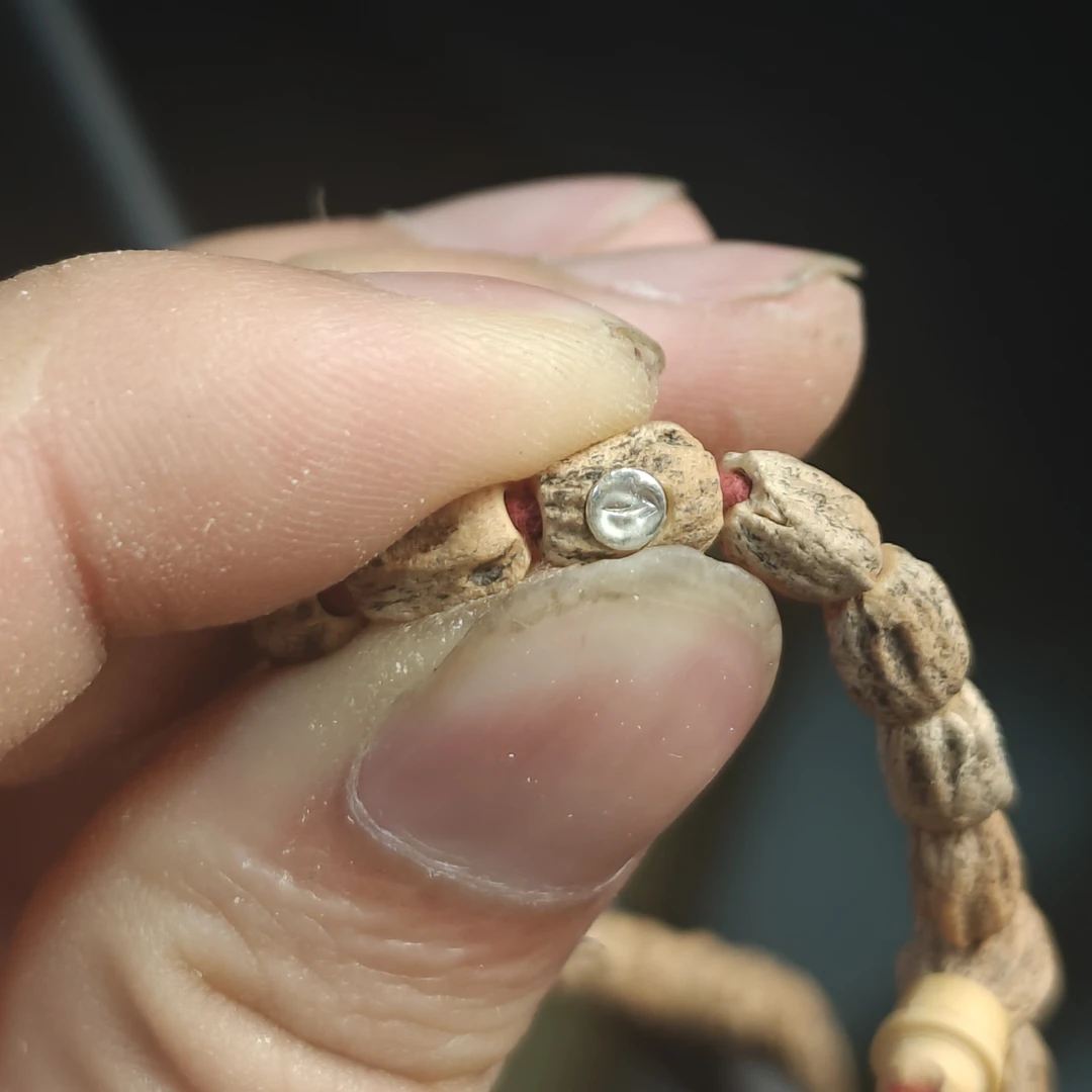 银钉镶嵌工艺，999银，打钉镶嵌，（带钢印）