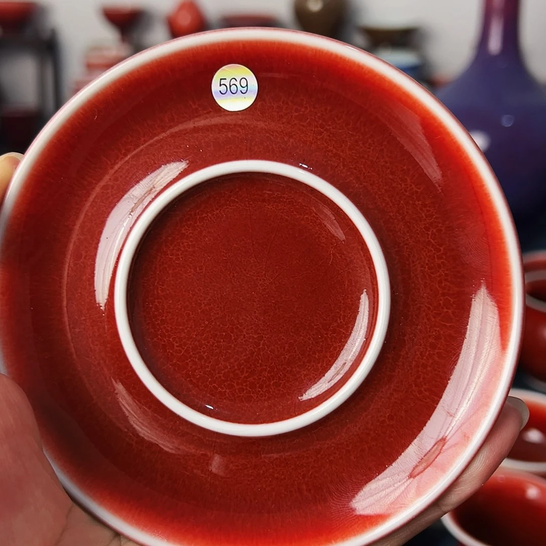 尘*景德镇陶瓷原矿郎红茶具微瑕