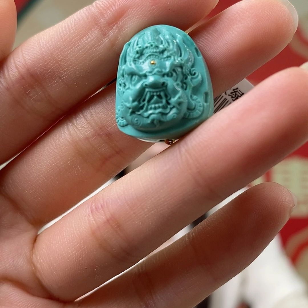 绿松石未镶嵌挂件