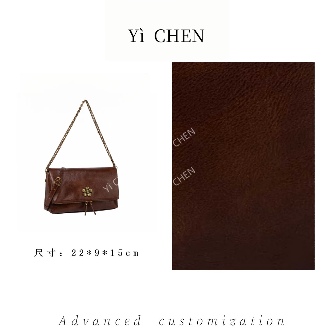 【Yì CHEN】QYX-81654-摩卡棕 简约时尚女士新款轻奢单肩斜跨包