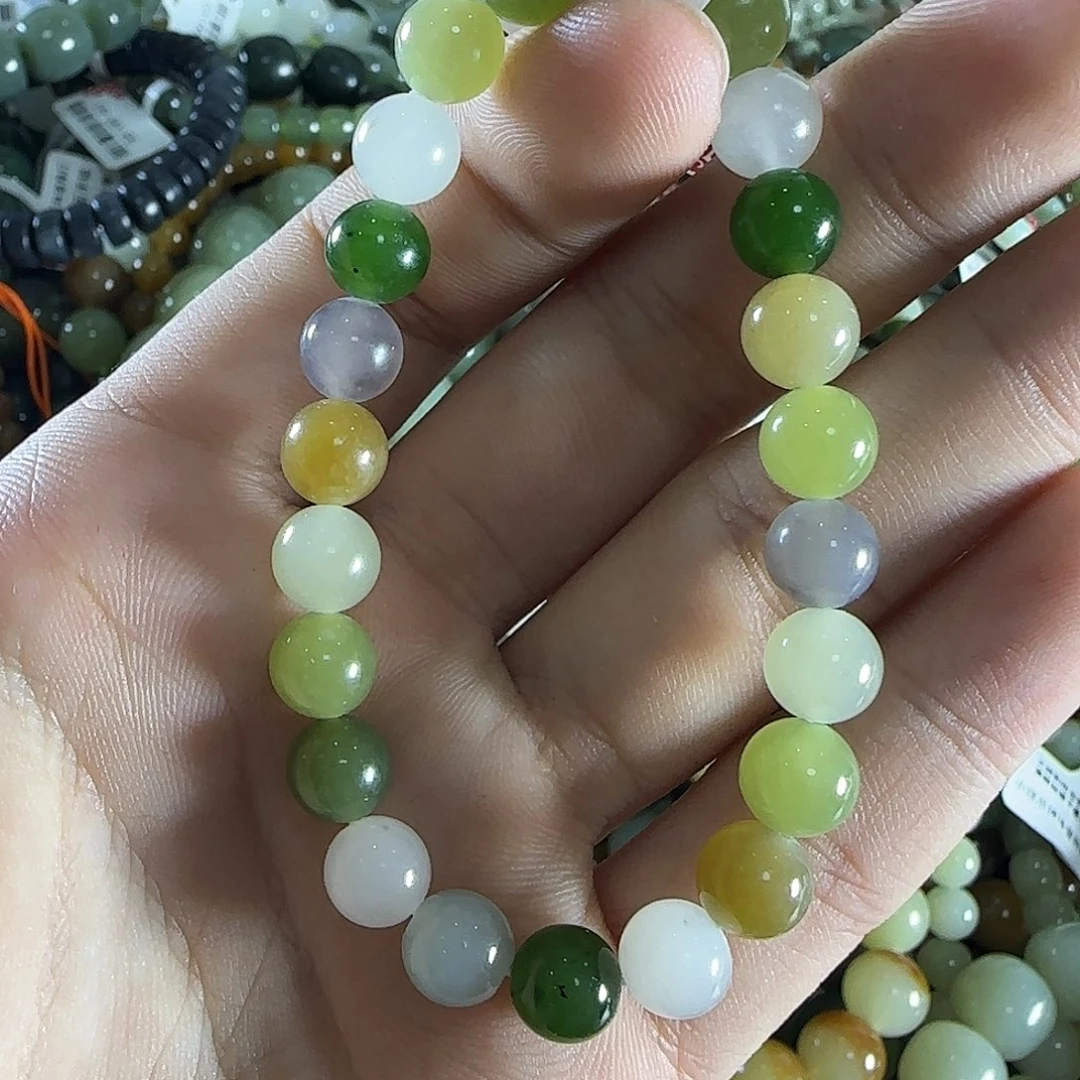 和田玉手链未镶嵌18