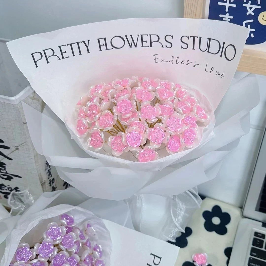 【速度发货】520情人节编织玫瑰花束手工diy材料包送女朋友生日礼物