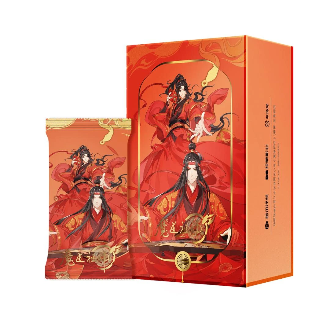 拆卡《玩法合集》 腾讯视频草场地《魔道祖师》动画正版卡牌盲盒代拆