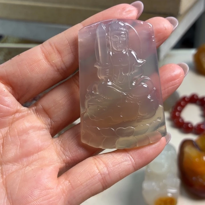 玛瑙/玉髓未镶嵌吊坠(不含链)