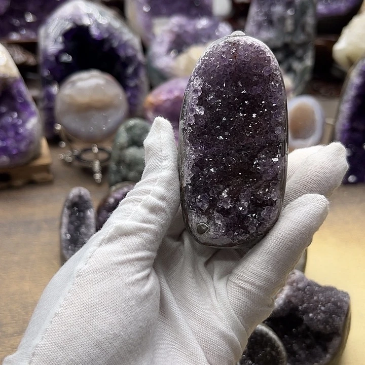 紫晶珠宝半成品未镶嵌晶镇91