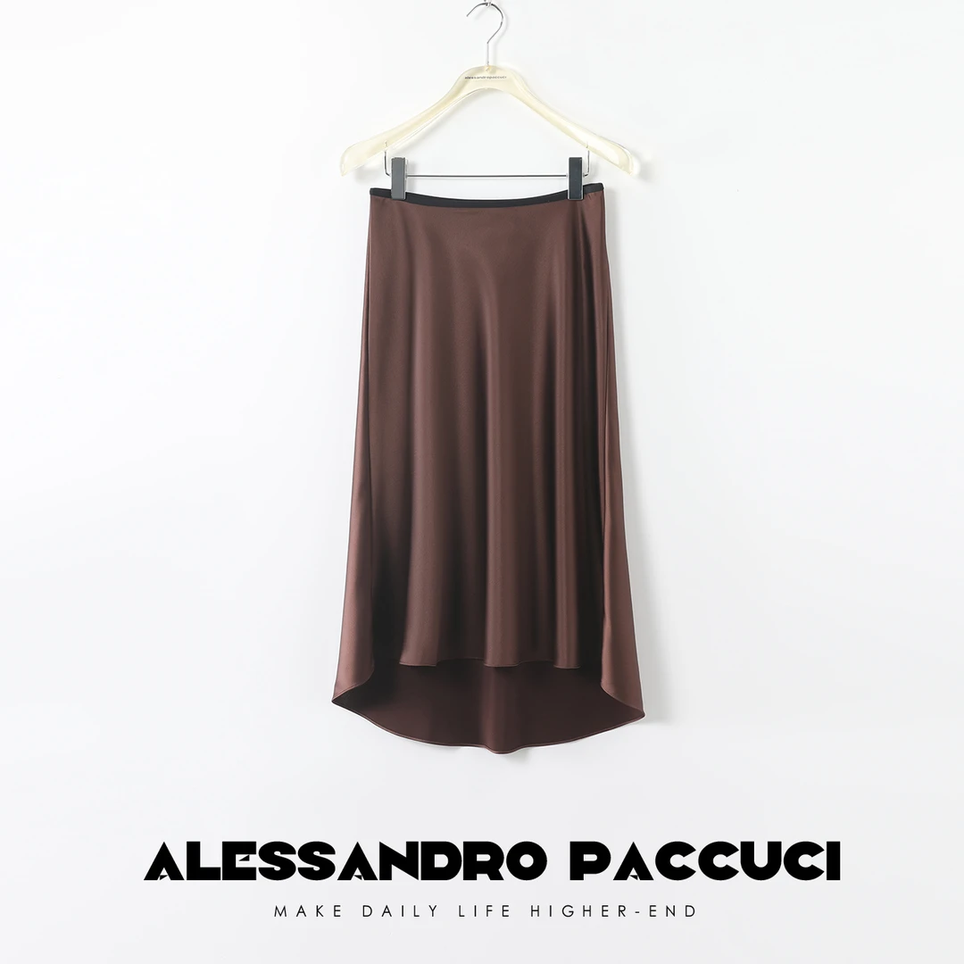 【微瑕疵不支持退换】洛哥25799X【短】丝滑软糯显瘦垂感中长半身裙