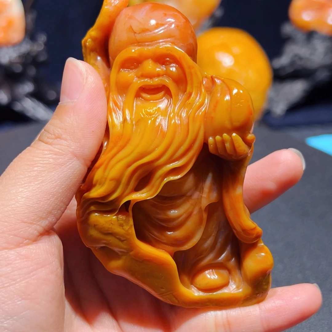 田黄石贪**生石雕石雕石雕