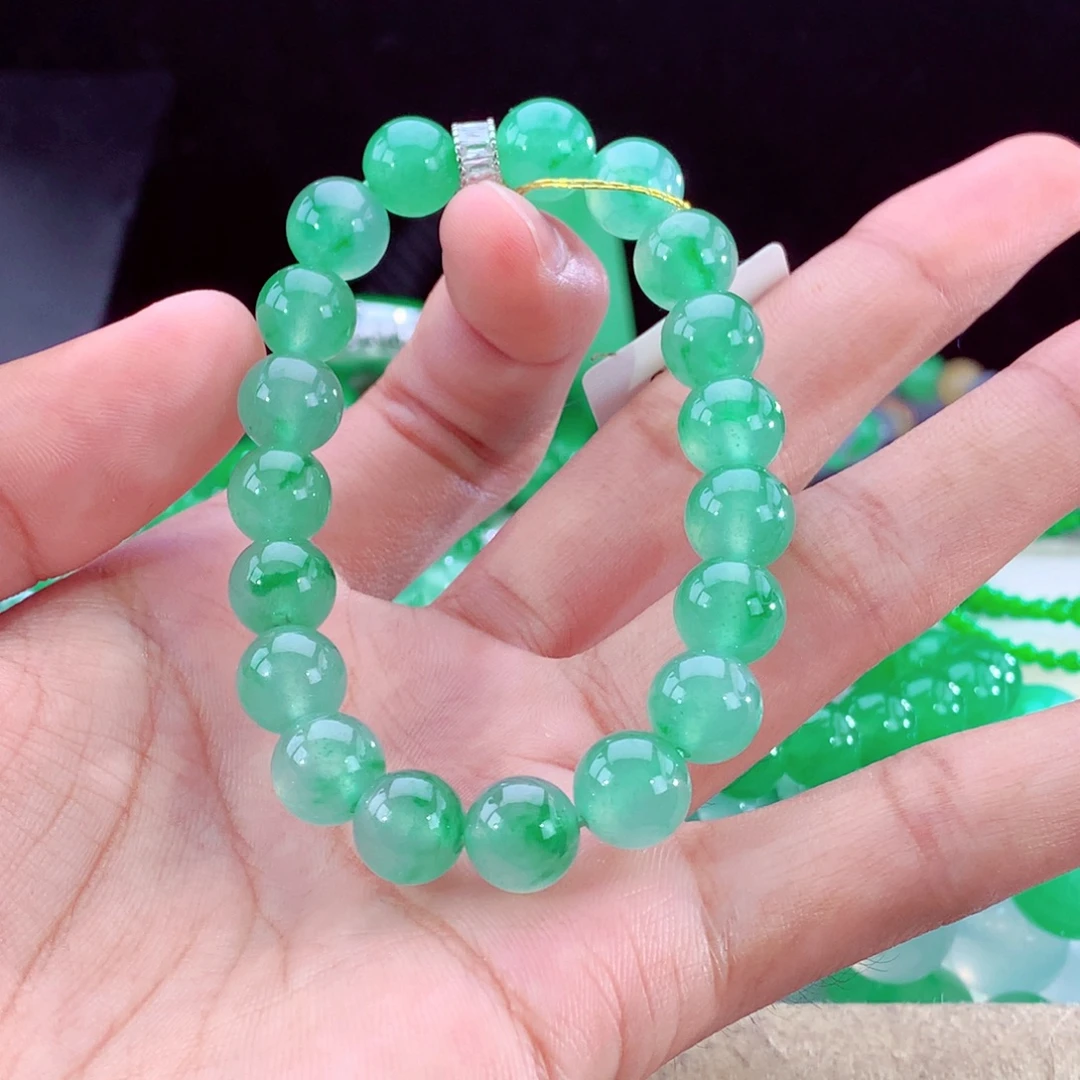 翡翠未镶嵌手链天然缅甸