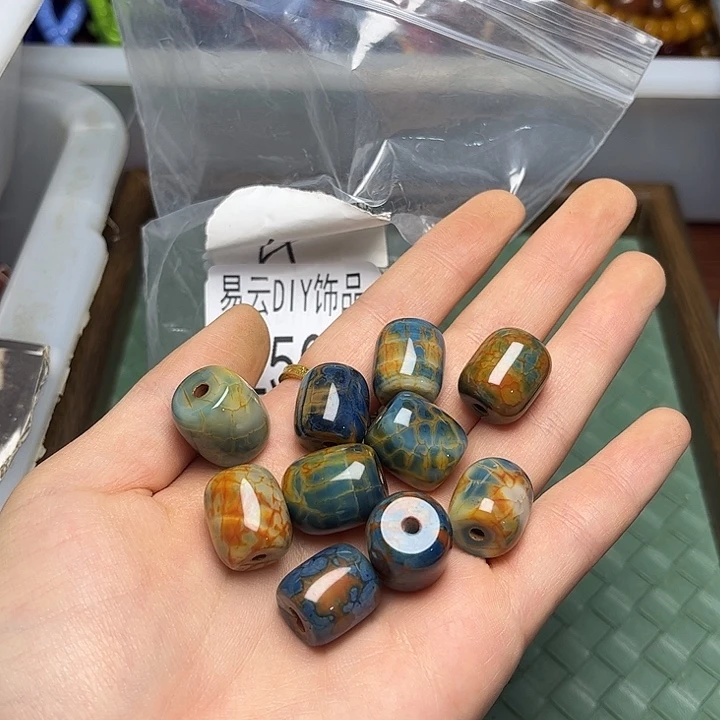 颈饰琉璃2625 玛.瑙 一颗可选