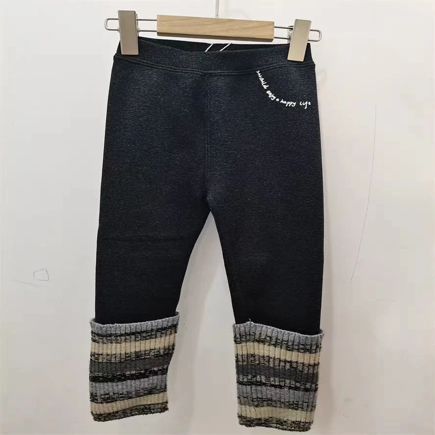 现货Z190女童冬季加绒打底裤