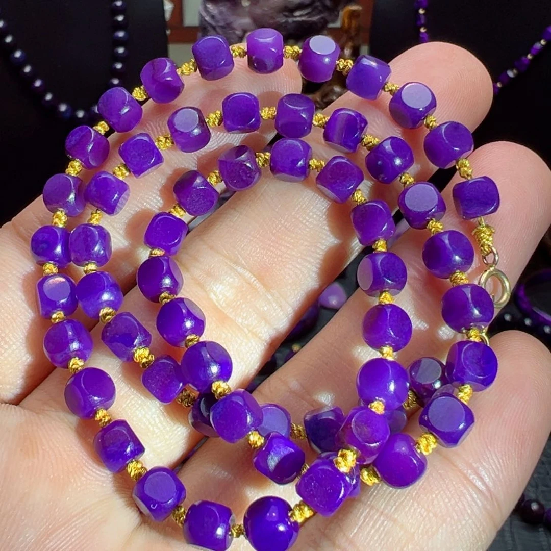 18K金镶嵌苏纪石（舒俱来）项链