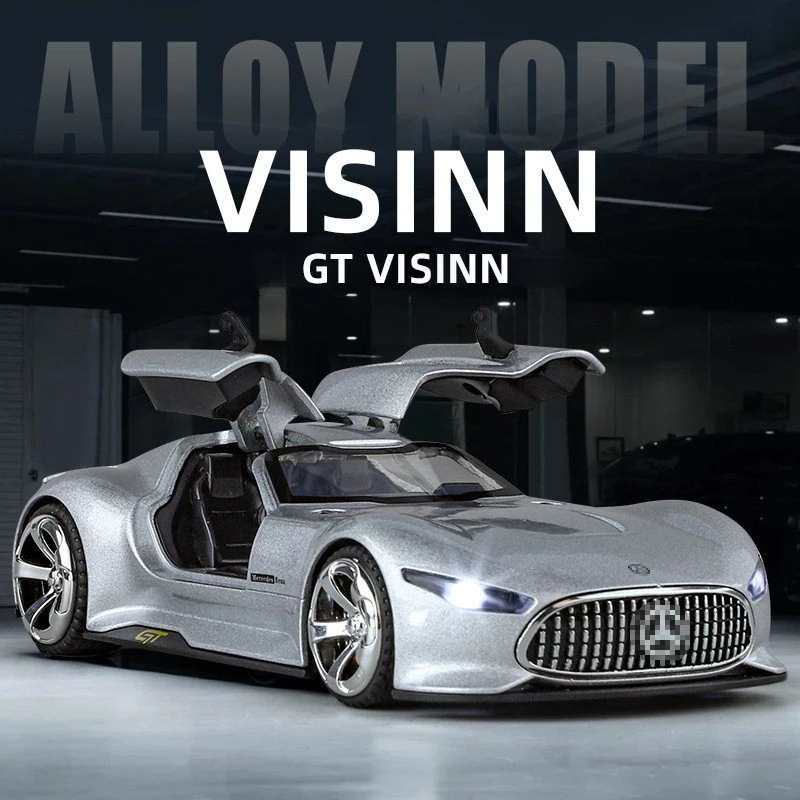 1:32奔弛AMG-GT合金车模声光回力仿真跑车模型 男孩汽车玩具